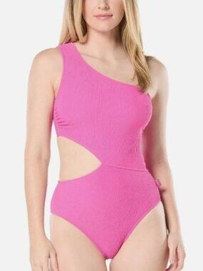 NWT! Michael Kors Cerise Pink Cutout Textured One Piece Swimsuit NEW!